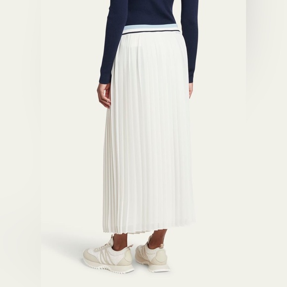 NWT MONCLER Pleated Midi Skirt Sz 44 US 12 Retail $925 - Picture 3 of 5